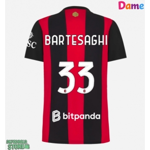 AC Milan Davide Bartesaghi #33 Replika Hjemmebanetrøje Dame 2026-27 Kortærmet